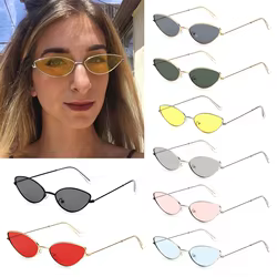 Gafas de sol de tendencia con montura pequeña para mujer, gafas de sol Retro, gafas de sol para mujer, gafas de sol