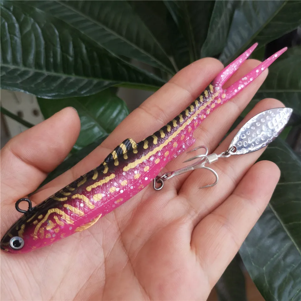 un señuelo de pesca vibrante diseñado para capturar efectivo