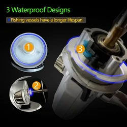 BAKAWA 2000 – Carrete spinning agua salada con rodamientos