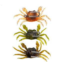 Señuelo de cangrejo artificial – Cebo vinilo para pesca agua dulce