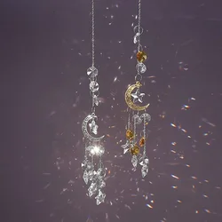 Atrapasueños cristal arcoíris – Campana viento artesanal para jardín