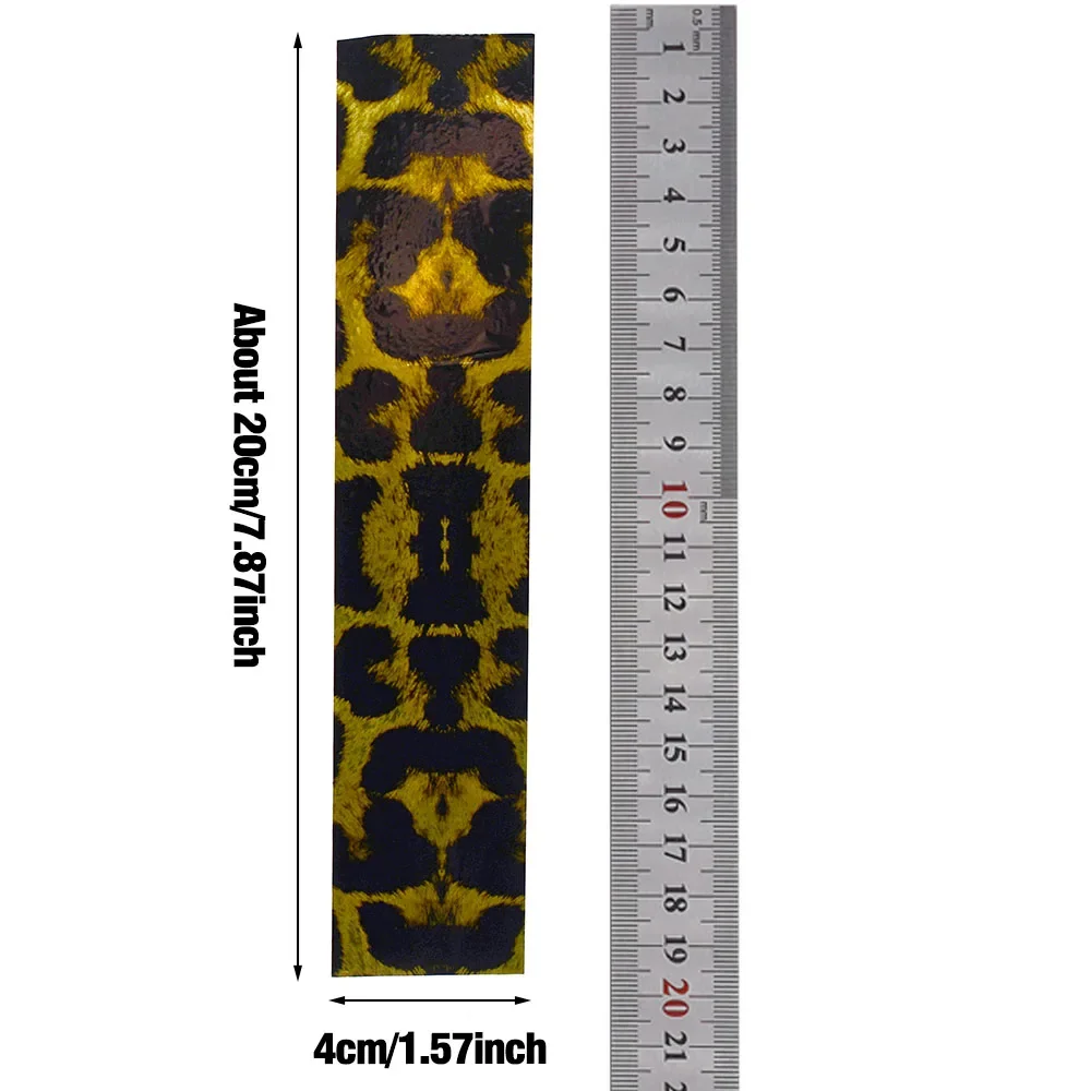 MNFT 10 unids/pack señuelo de escamas de pescado película de papel láser de colores ninguna plantilla de pegatina cebo duro DIY accesorios de señuelo de pesca - imagen 4