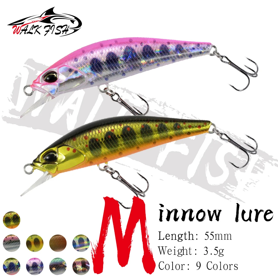 Walk Fish Mini Crankbait 55mm – Señuelo duro hundido para lucio - imagen 5