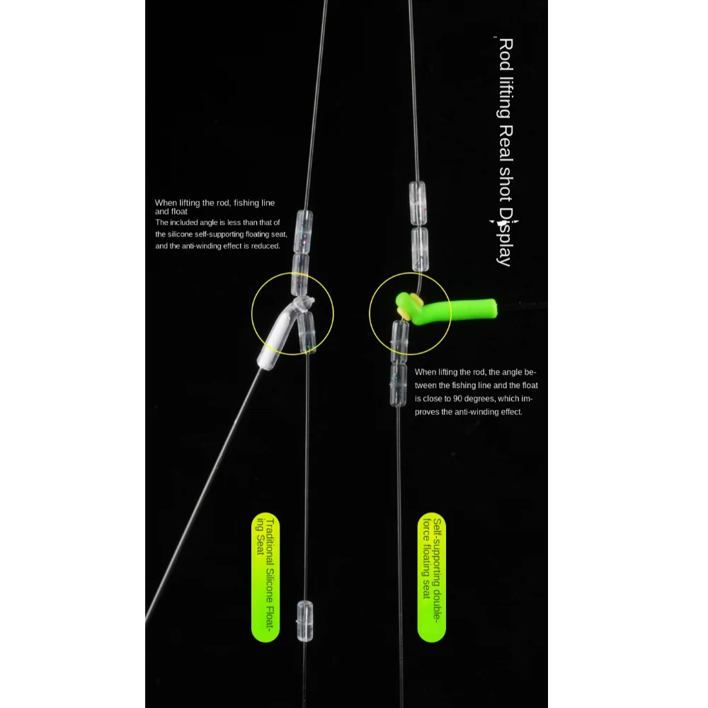 Flotador de deriva verde de doble núcleo para pesca de deriva - imagen 2