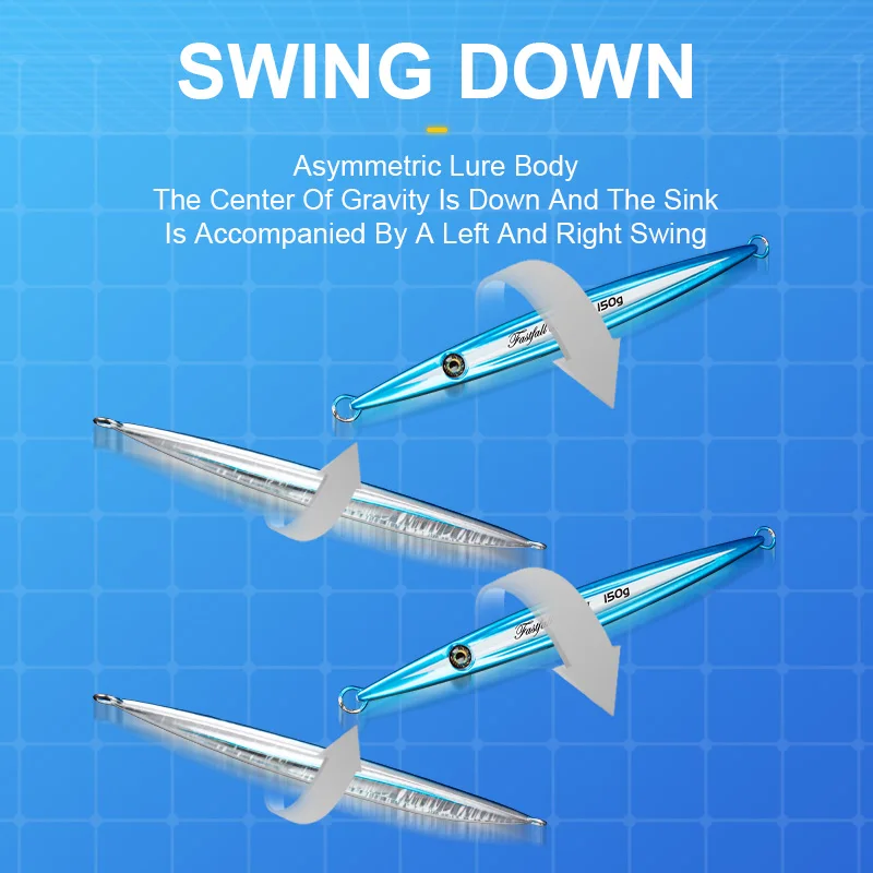 OBSESSION-señuelo de pesca J104, 150g, 200g, 250g, 300g, Super Jig, de Metal duro, para agua salada - imagen 5