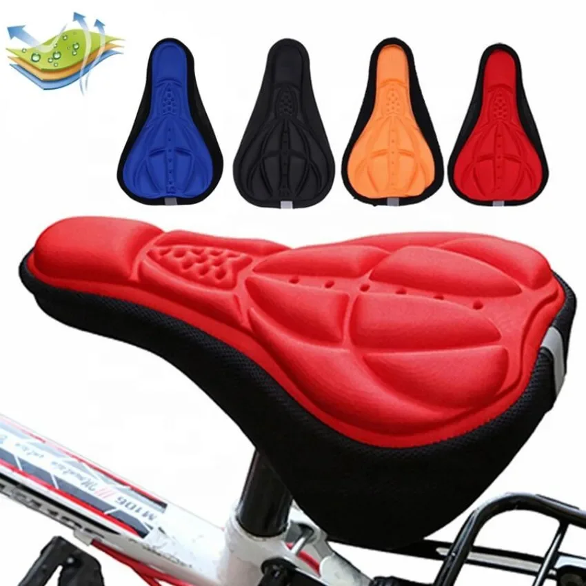 Funda de asiento de bicicleta suave 3D, sillín de bicicleta, cómodo cojín de asiento de espuma, sillín de ciclismo para accesorios de bicicleta de montaña - imagen 3