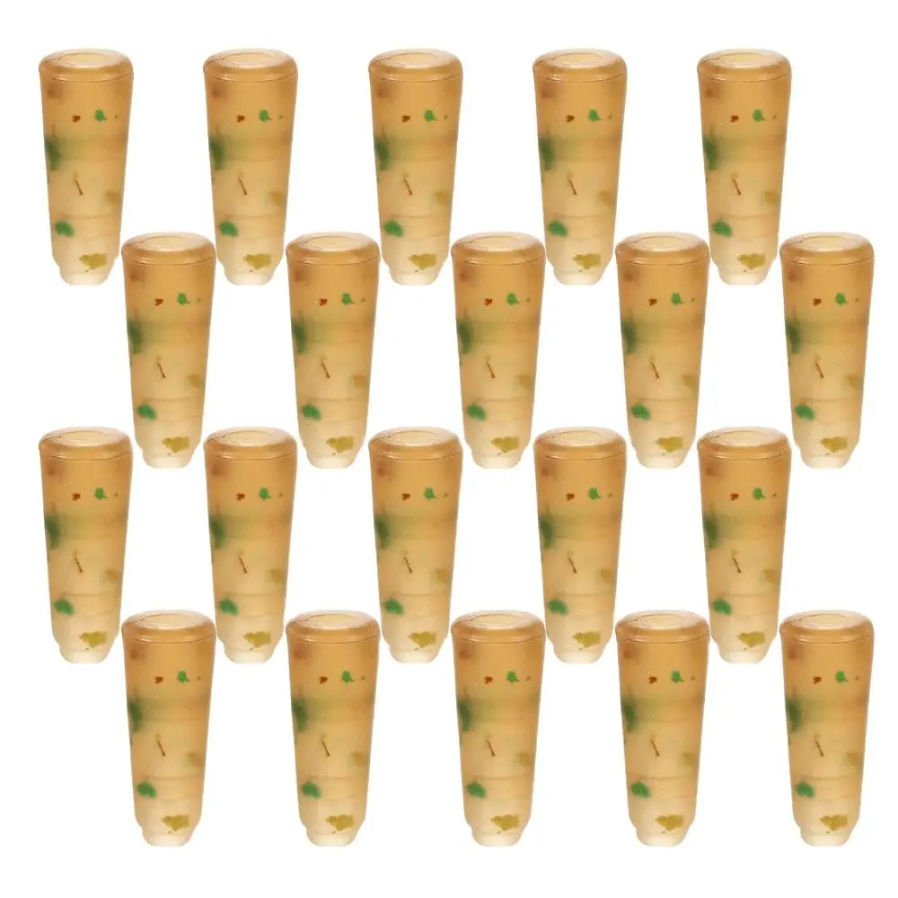 Cola de pesca de carpa, tubo de goma de cabeza redonda, amortiguador, cuentas de agua dulce, mangas antienredos, cordón de manga de gancho, alineador, 20 Uds.