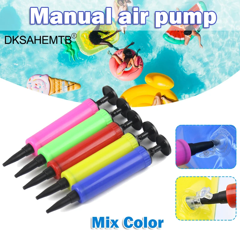Minibomba de aire Manual, inflador para Globo, cama inflable, colchón de barco, Manual, para natación, 1 piezas - imagen 5