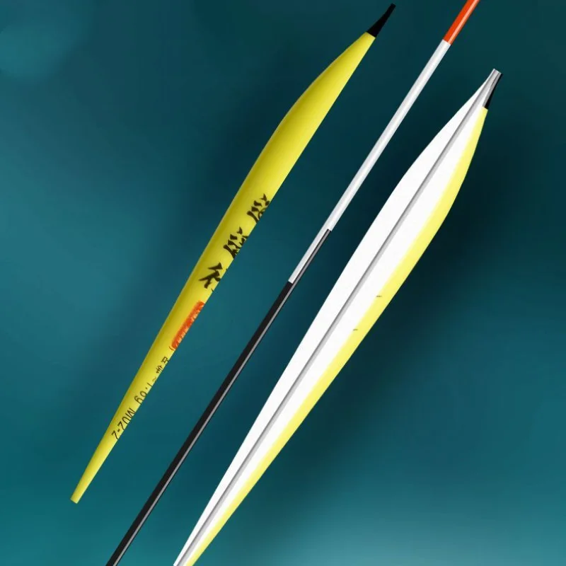 Alarma de mordedura de pescado, Nano flotador de pesca, llamativo, carpa cruciana, flotador luminoso inteligente, río, lago, Arroyo, boya Vertical, gancho - imagen 5