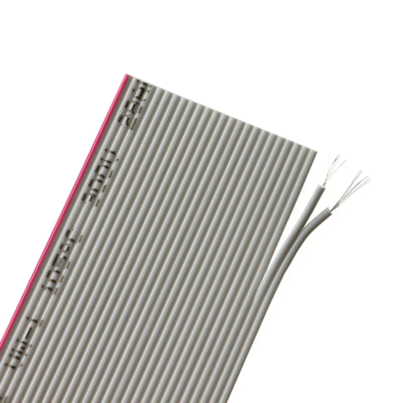 1 ~ 10m 1,27mm UL2651 Cable plano de cinta gris 28AWG 10 14 16 20 26 30 34 40 50 60 pines 300V para Cable de datos de conector IDC de 2,54mm - imagen 3