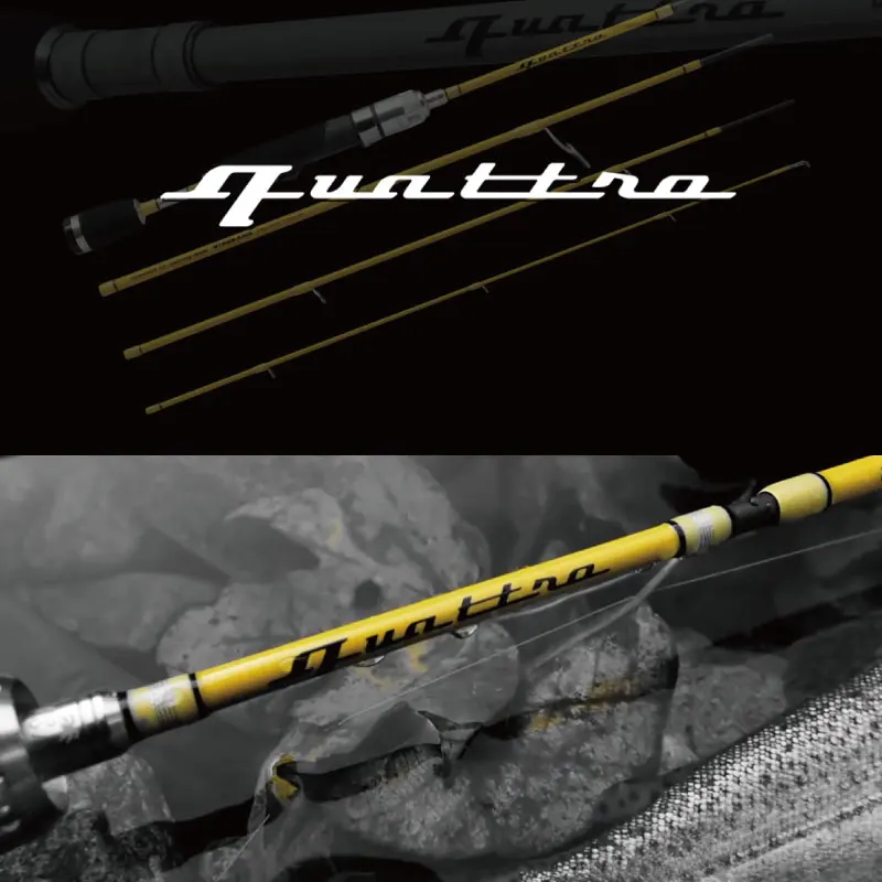 Japan PALMS Coconut Quattro [4WD]-caña de pescar portátil de viaje, 4 Lua, mango recto, multinudo - imagen 4