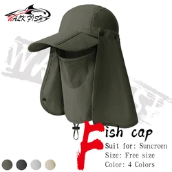 Gorra de pesca WALK FISH – Protección facial UPF50+ y transpirable
