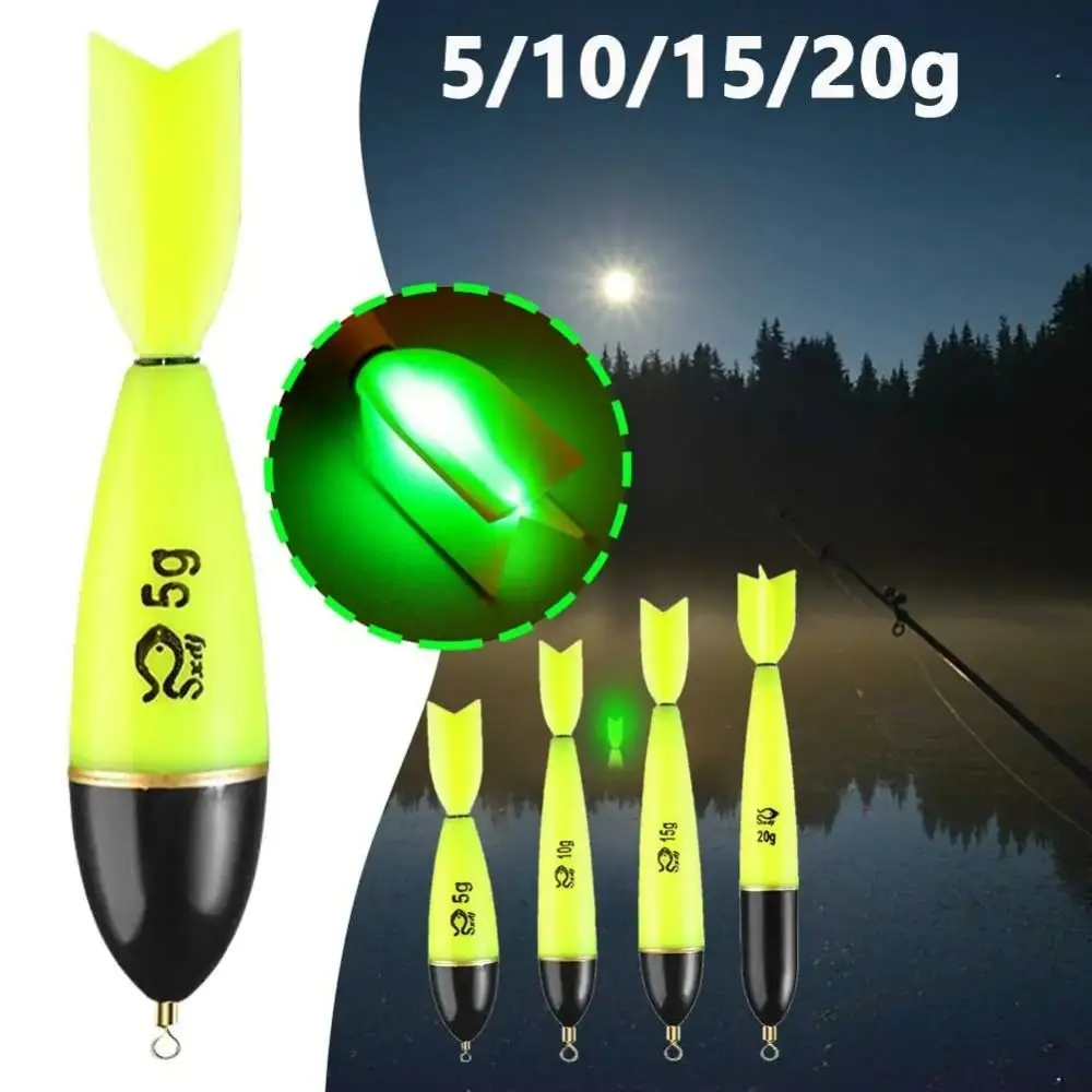 Flotador de pesca de plástico de espuma luminosa ABS, flotador de pesca nocturno, palo de luz, flotadores llamativos para pesca en roca, mar, Océano