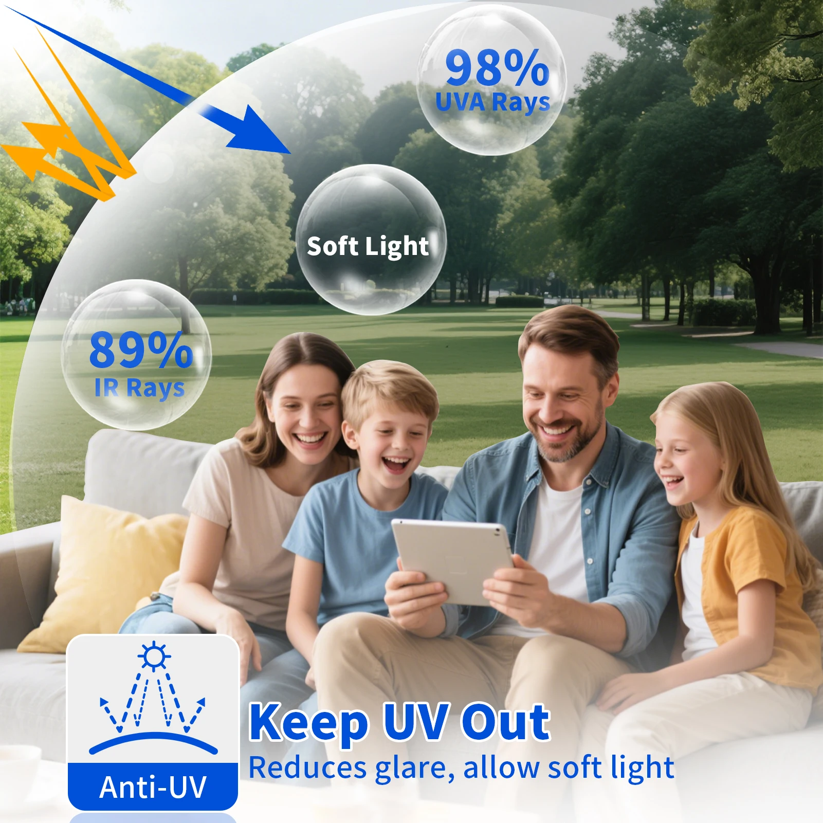 Película de privacidad para ventana de espejo unidireccional, anti UV diurna, bloqueo solar, Control de calor, tinte reflectante para ventana para el hogar, oficina y sala de estar - imagen 5