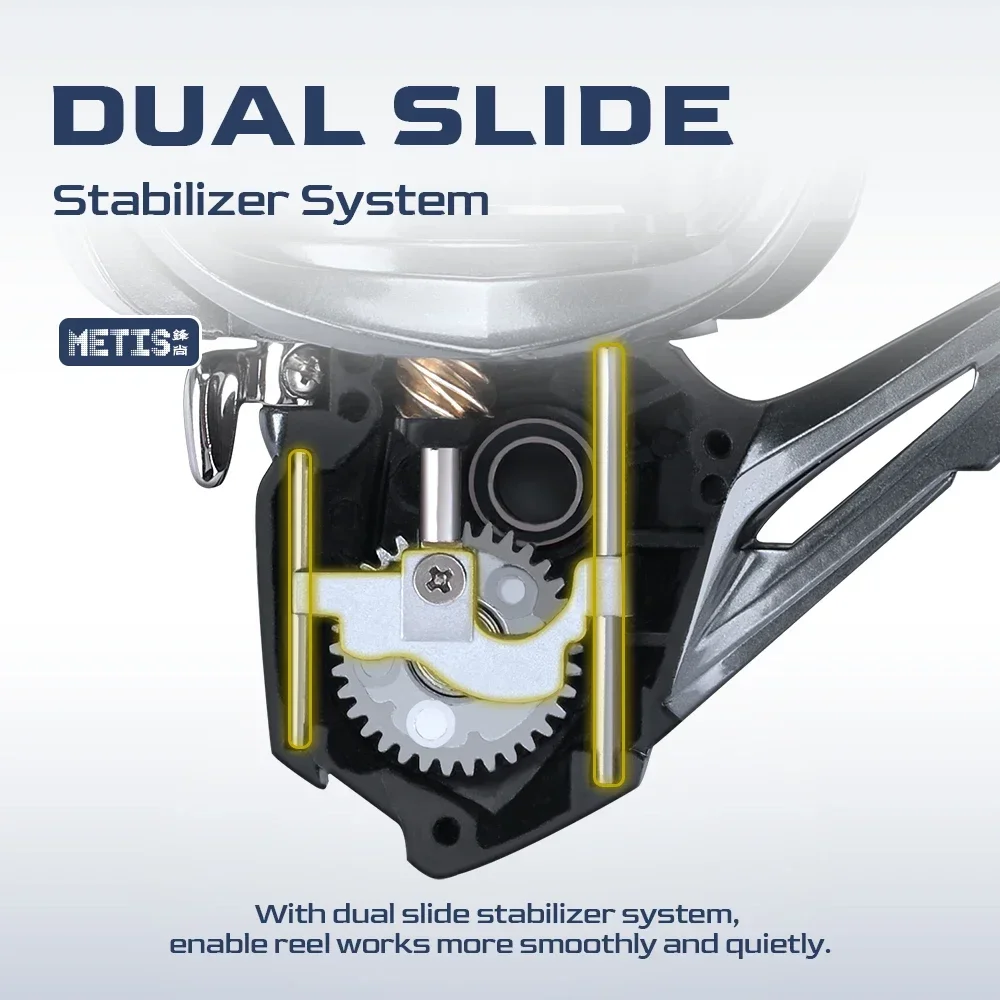 TSURINOYA METIS 1000 2000 3000 4000 5000 carrete de pesca giratorio versátil carrete poco profundo de fundición larga bobina de lubina - imagen 3