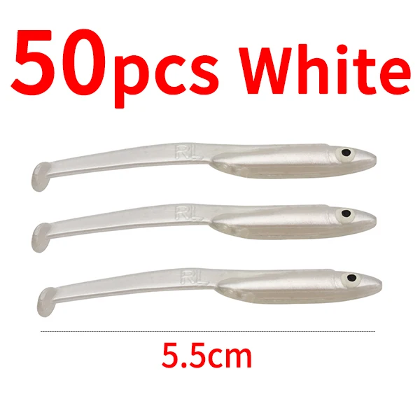 5.5cm 50pcs white