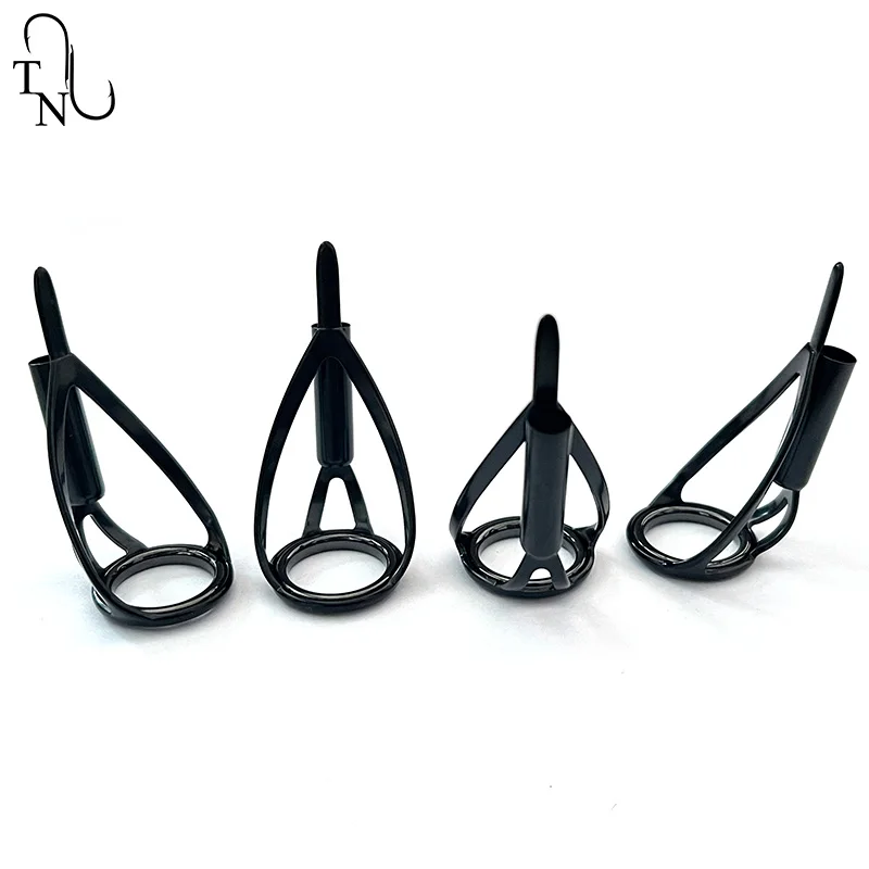 TN100 5 uds BCRLST guías de punta de pesca construcción guías de caña de pescar anillo Kit de reparación de agua salada para accesorios de repuesto de pesca - imagen 5