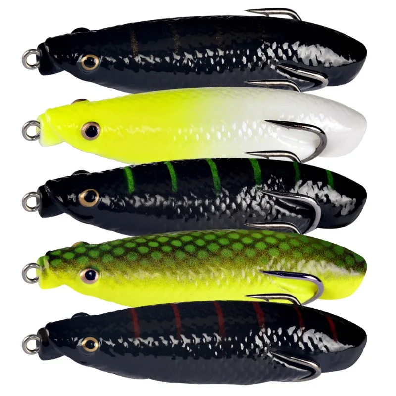 Señuelos de pesca de rana, Crankbait superior de agua blanda, trucha lubina, agua salada fresca, aparejos de Lucio, 85mm, 14,5g, 1 piezas - imagen 4
