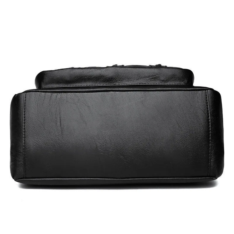 Bolso de hombro de cuero PU Simple para mujer de mediana edad, bolso de mensajero pequeño, moda de verano, nuevo - imagen 5