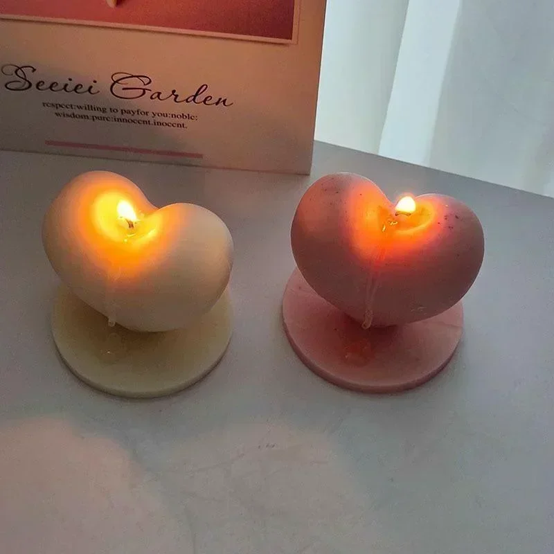 Molde Silicona 3D Corazón para Velas y Jabón - Regalo San Valentín - imagen 3