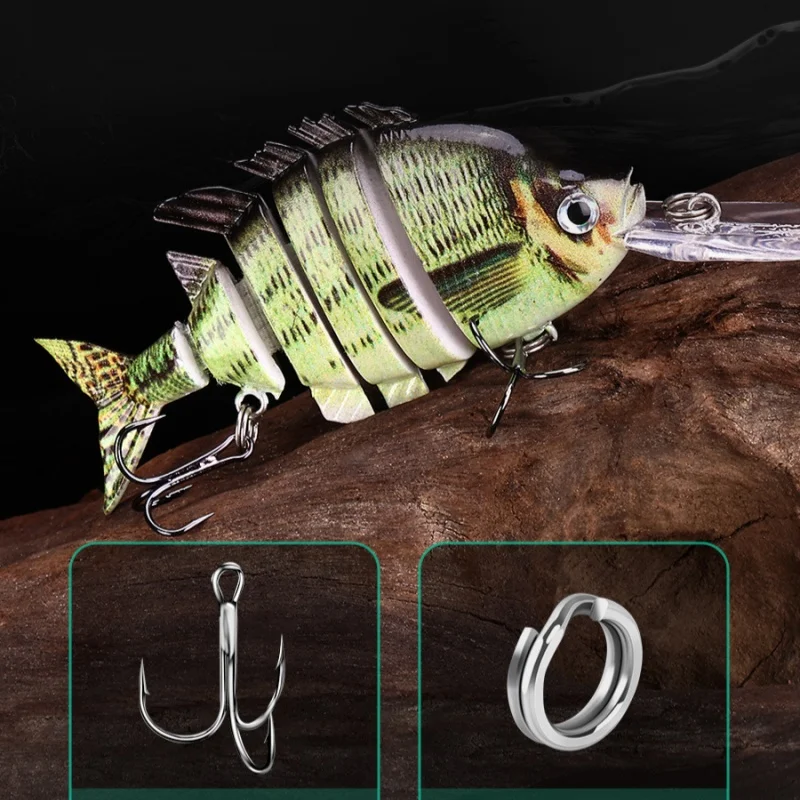 Señuelo Swimbait segmentado 8cm – Hundible acción S depredadores - imagen 4