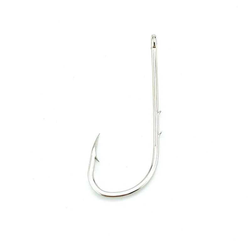 50 unids/lote anzuelos de acero rico en carbono vástago largo doble soporte para cebo anzuelos de pesca con púas para playa y cebo de pesca viva - imagen 5