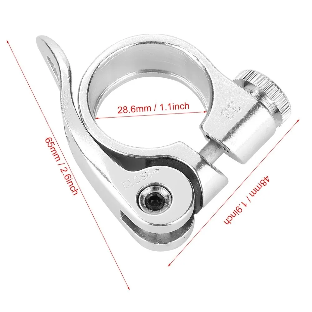 Abrazadera aluminio liberación rápida 28,6 mm para sillín bicicleta - imagen 2