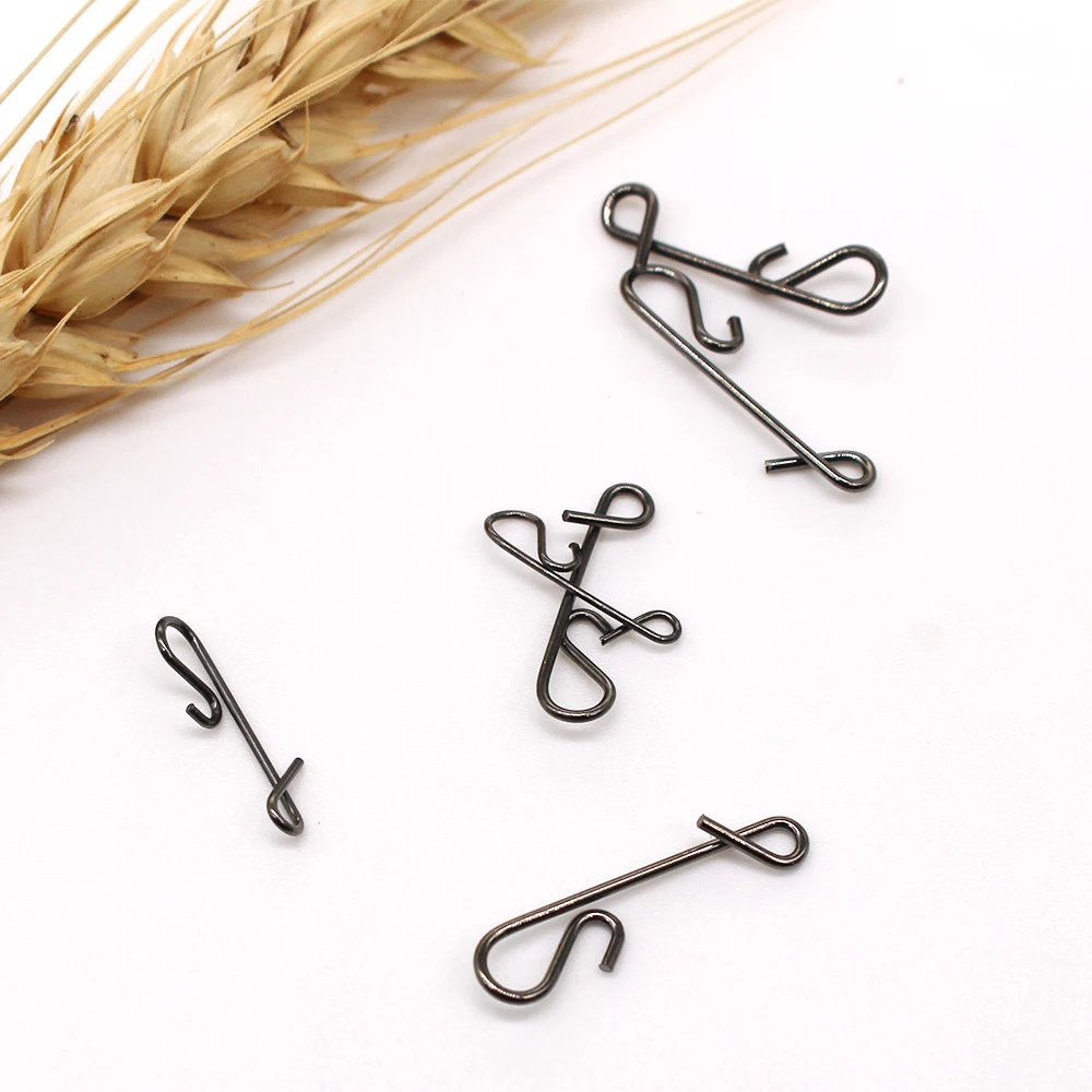 MNFT 50 unids/pack conectores trenzados sin nudos conector de cable de sedal accesorio giratorio de barril de Pesca herramienta de aparejos de Pesca Kit de señuelo - imagen 5