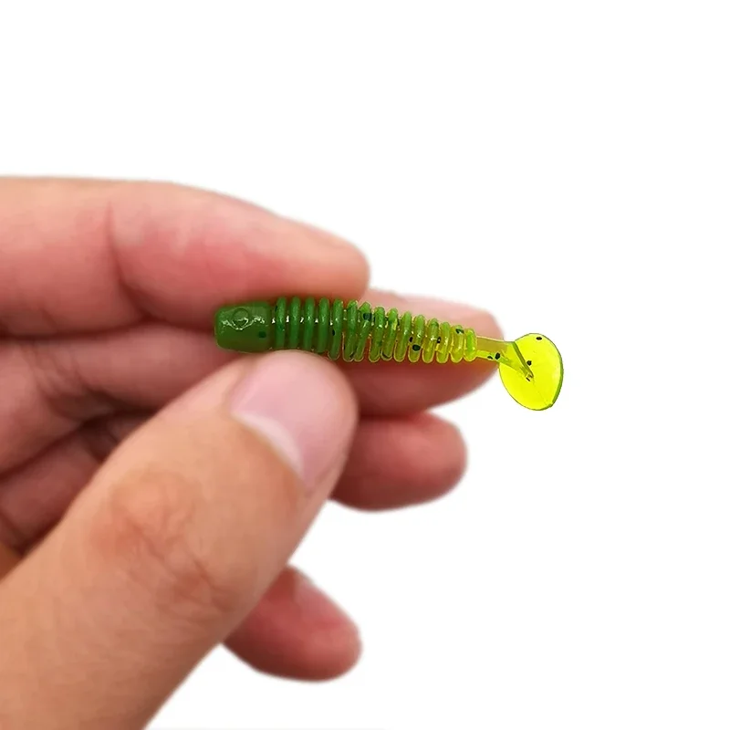 10 Uds. Señuelos blandos de silicona, aparejos artificiales, cebo de 3,5 cm, 0,7g, productos para pesca en el mar, pesca en roca, Swimbait Wobblers