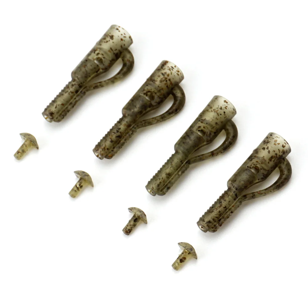 Hirisi 15 Uds Clips de plomo de seguridad para pesca de carpa con Pin para aparejos terminales de pesca AH056-6 accesorios de pesca - imagen 5