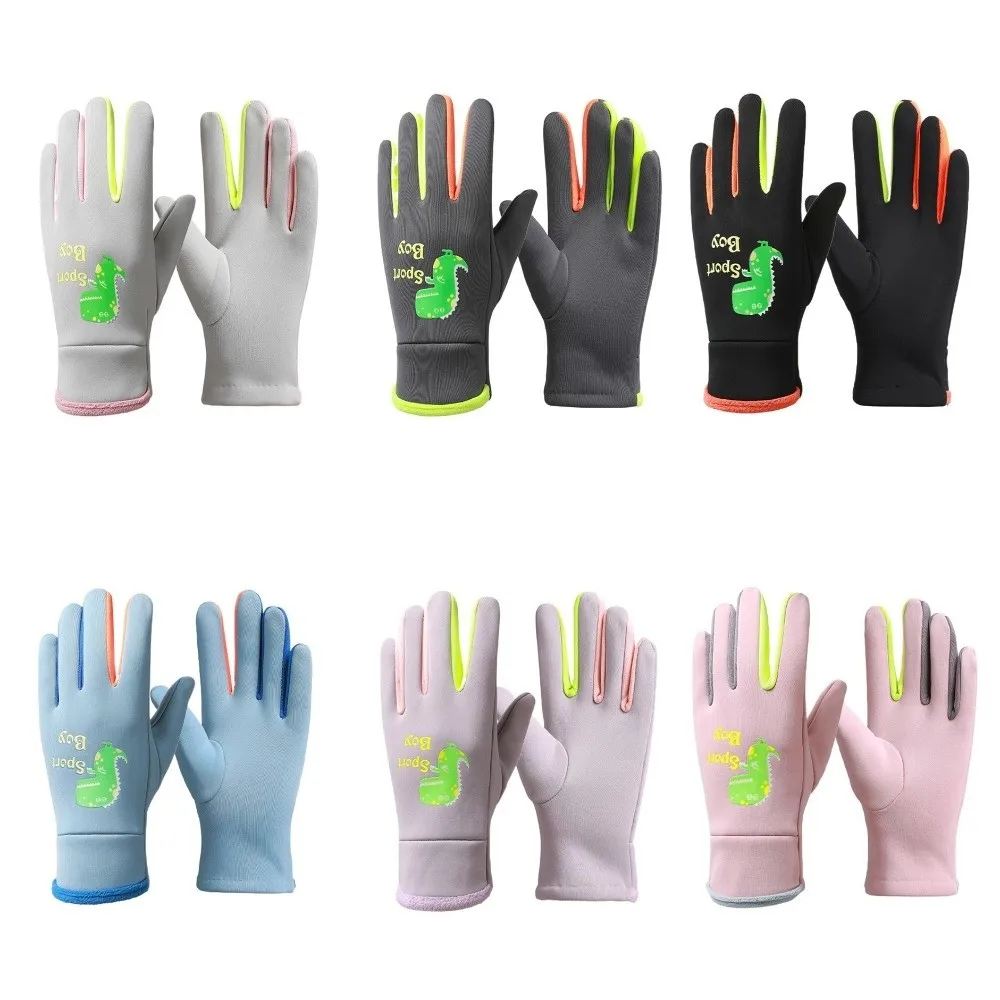 Guantes de ciclismo de invierno luminosos de noche, detalle reflectante para seguridad