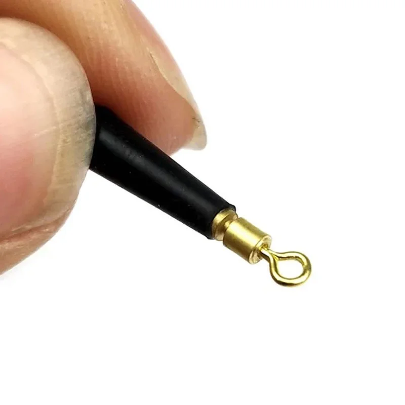 20 Uds. Bloque de equipo de Pesca, flotadores de Pesca de deriva de rotación, accesorio Bobber de cobre + herramientas de goma, flotador de pescado, aparejos de Pesca - imagen 5