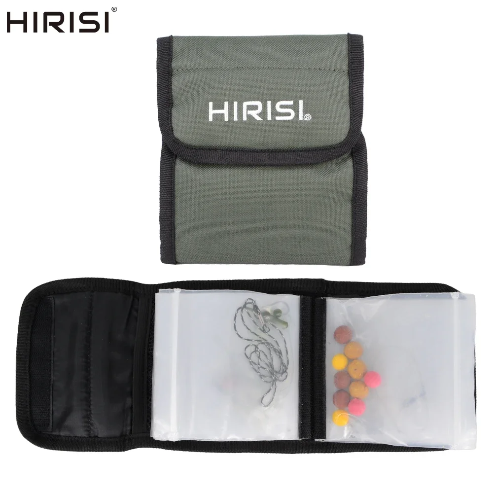 Hirisi-bolsa para aparejos de pesca, bolsa de almacenamiento de accesorios para aparejos de pesca de carpa, billetera, aparejos para el cabello, bolsa de transporte transparente