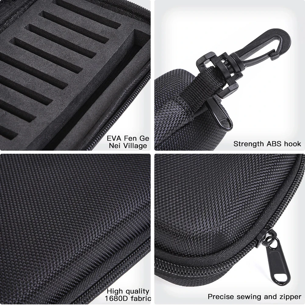 Bolsa de anzuelo de pesca portátil con caja dura de espuma EVA para almacenamiento de cebo, cuchara, anzuelo, trucha, moscas, accesorios para aparejos de anzuelo - imagen 3