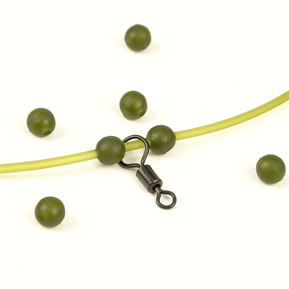 Hirisi Cuentas de Choque para Carpa – Tapones de Goma Verde - imagen 4