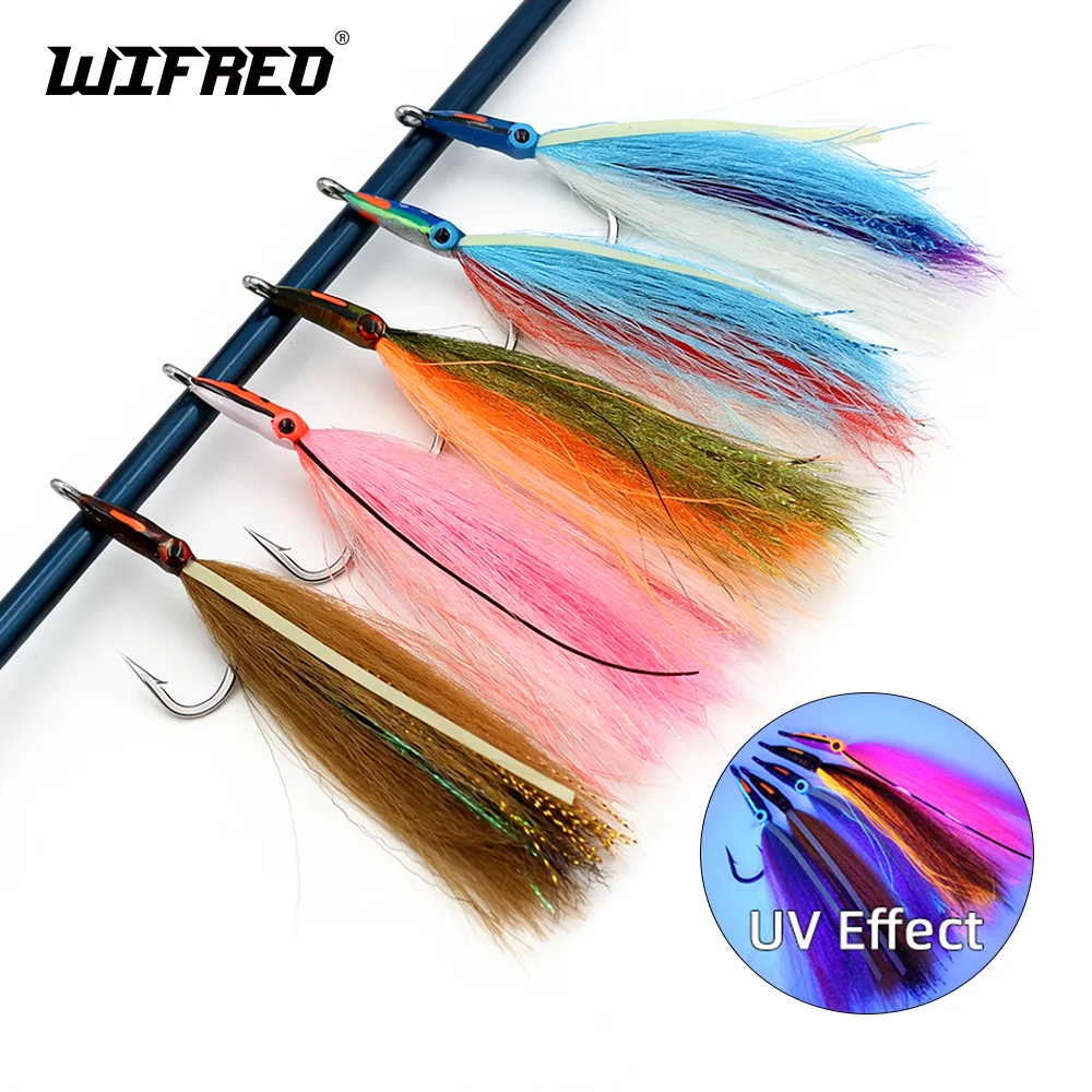 Streamer con Jig Head epoxi, ojo 3D y anzuelo inoxidable - imagen 3