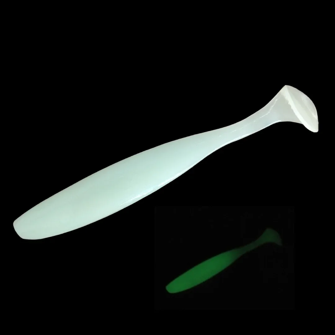 48 unids/lote 90mm 4,2g T cola Wobblers cebos blandos colores dobles Señuelos de Pesca de silicona cebo Artificial para carpa aparejos de pesca de lubina - imagen 4