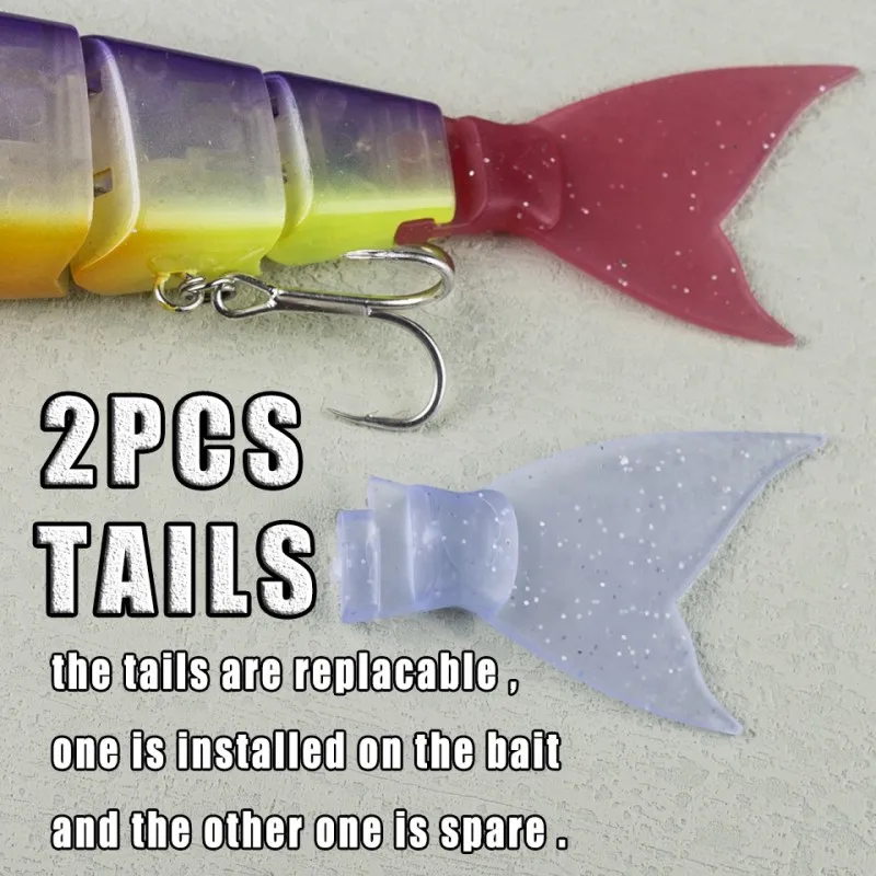 Cebo de pesca de agua dulce hundido, señuelo de pesca articulado 2024, señuelo de agua dulce para lubina, bagre, Swimbait Balam 230 Lure Madness - imagen 2