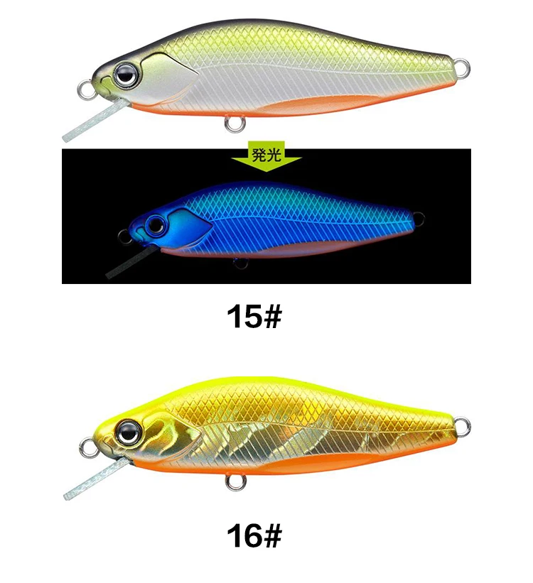 EVERGREEN Señuelo Cebo Mino NELMEZZO Inversión lejana Cebo biónico EG Boca Bait Boca - imagen 2