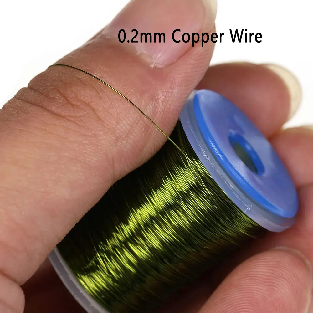 Señuelo Bimoo trucha – Cobre 0,1‑0,2 mm para moscas secas y ninfas - imagen 4