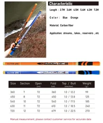 Caña telescópica BAKAWA fibra carbono – Ultraligera para pesca carpa
