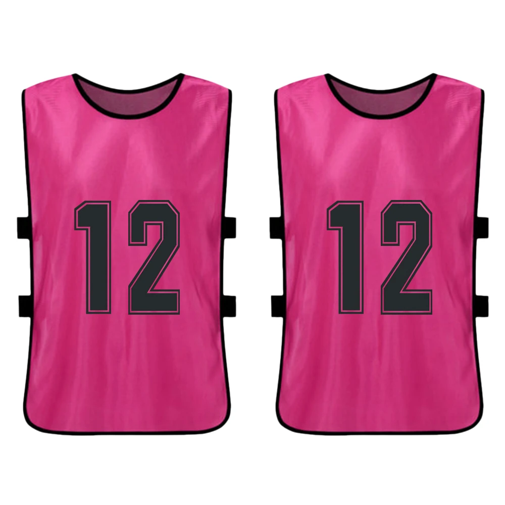 12 camisetas de deportes rosa para deportes de equipo