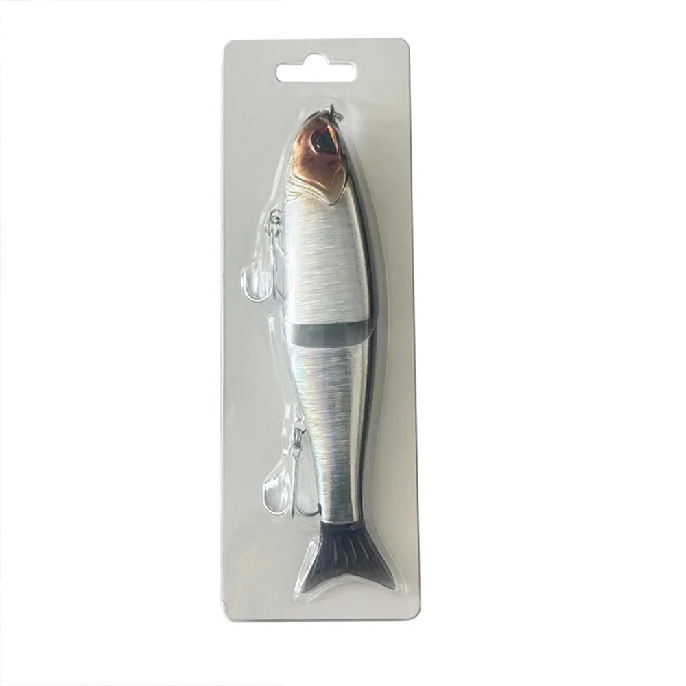 18cm 62g cebo deslizante de gran tamaño realista multiarticulado Swimbait 6 #   Anzuelo Pike Muskie salmón Pike Walleye Bass cebo de pesca en el mar
