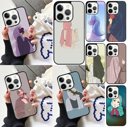 Funda islámica para iPhone diseño Hijabi – 16 15 14 Pro Max