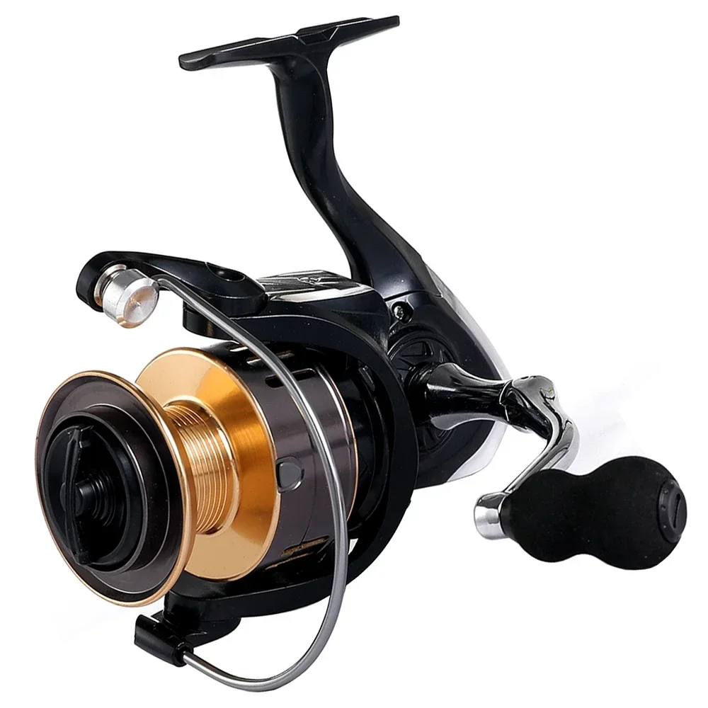 Carrete de pesca Serie 2000 ~ 7000, relación de transmisión 5,2: 1, arrastre máximo de 8KG, carrete de Metal CNC, carrete giratorio para agua dulce y salada, herramientas de pesca - imagen 2