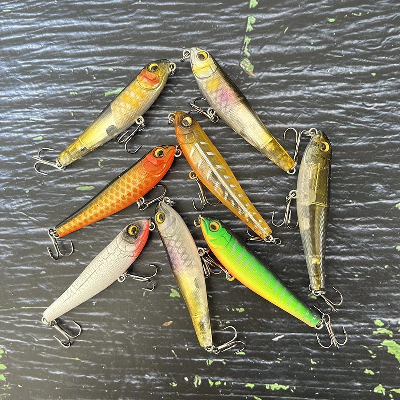 Señuelos de Pesca de lápiz de hundimiento lento, cebo Artificial de agua salada y dulce, Wobbler para trucha, lubina, Swimbait, suministros, 71mm, 7g - imagen 4