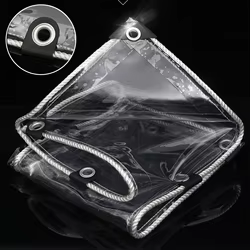 Lona impermeable para exteriores, lona transparente de PVC, pérgola, tela transparente a prueba de lluvia, cubierta de lona para plantas suculentas de jardín