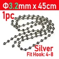 1pc Silver 3l2mm
