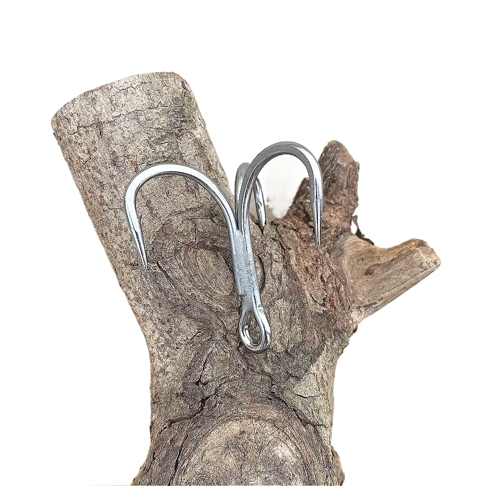 Mustad JL75NP Jaw Lok en línea 5X fuerte juego grande señuelo de agua salada anzuelo de pesca triple - imagen 3