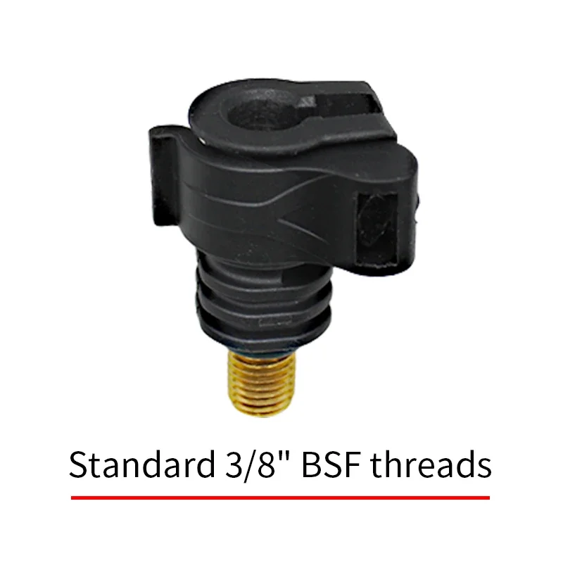 Herramienta de pesca de carpa, adaptador de liberación rápida, hilos BSF estándar de 3/8 "para vainas de caña, barras de zumbido, reposapiés de caña, 2 uds. - imagen 5